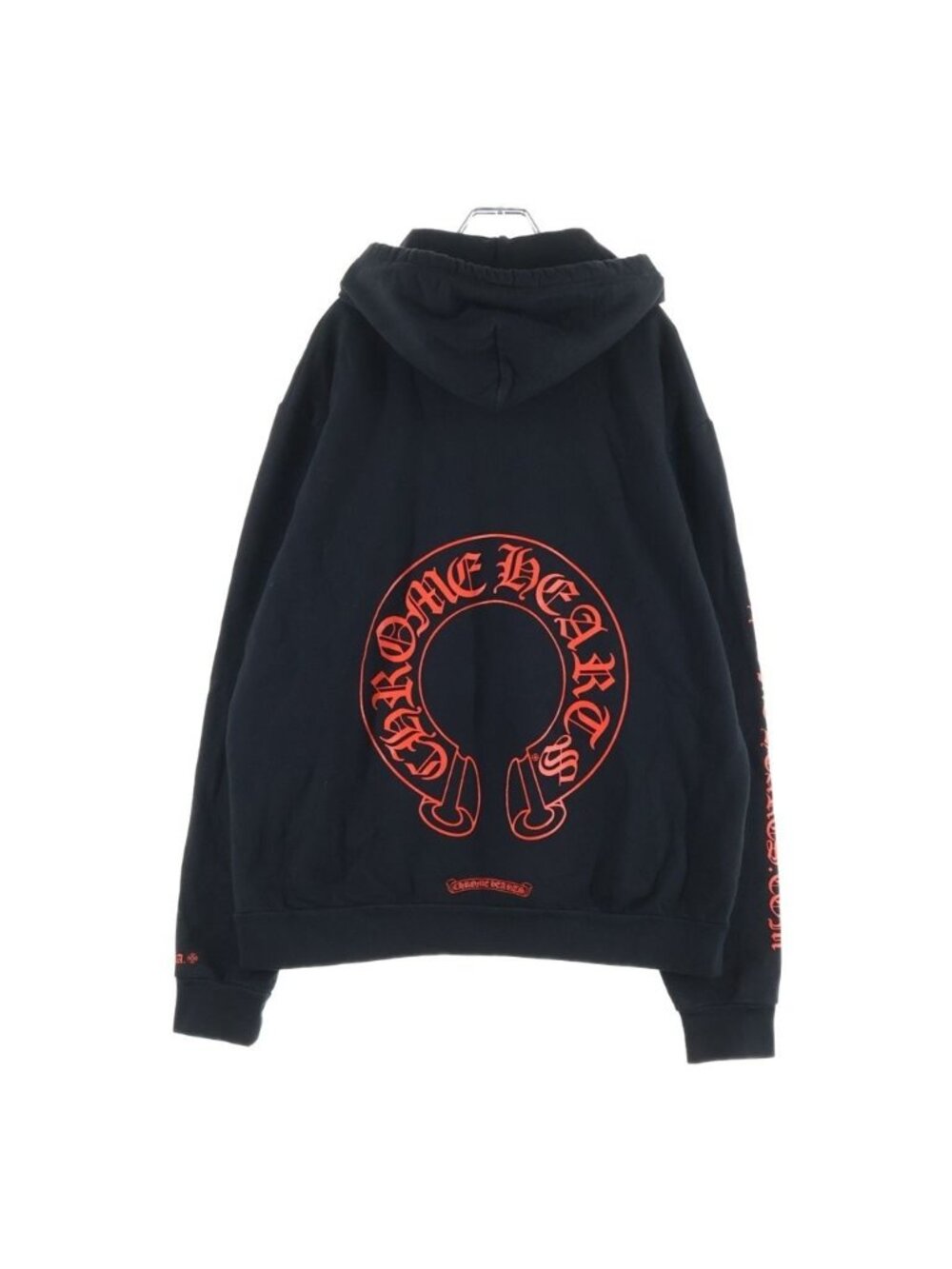 Chrome Hearts Sweatshirt HD Plvr Back Horseshoe Pullover Hoodie Black Red